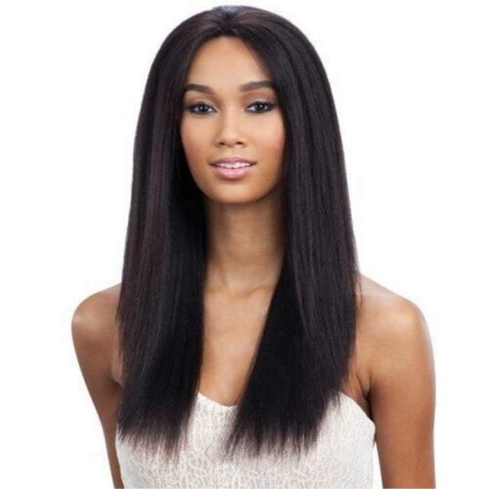 Saga 100% Remy Human Hair Lace Front Wig - YAKY CAP STRAIGHT 18/20"
