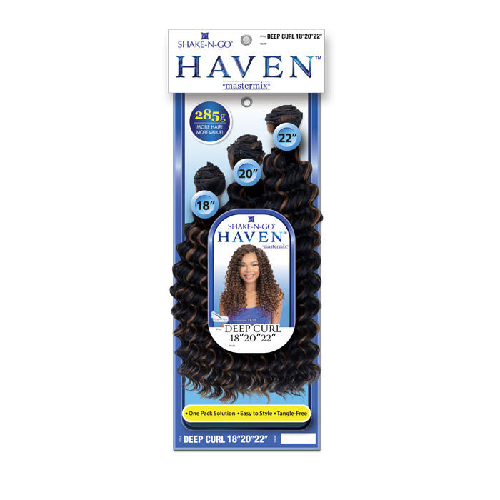 Shake N Go Haven Weave - DEEP CURL 18"/20"/22" (Multi Pack)