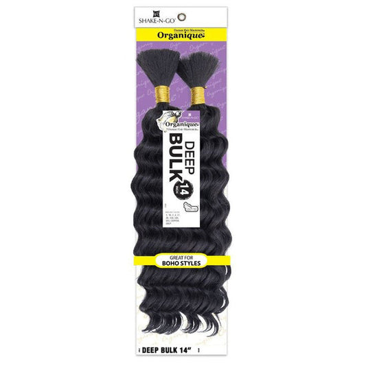 Shake N Go Organique Human Hair Blend Braids - DEEP BULK 14