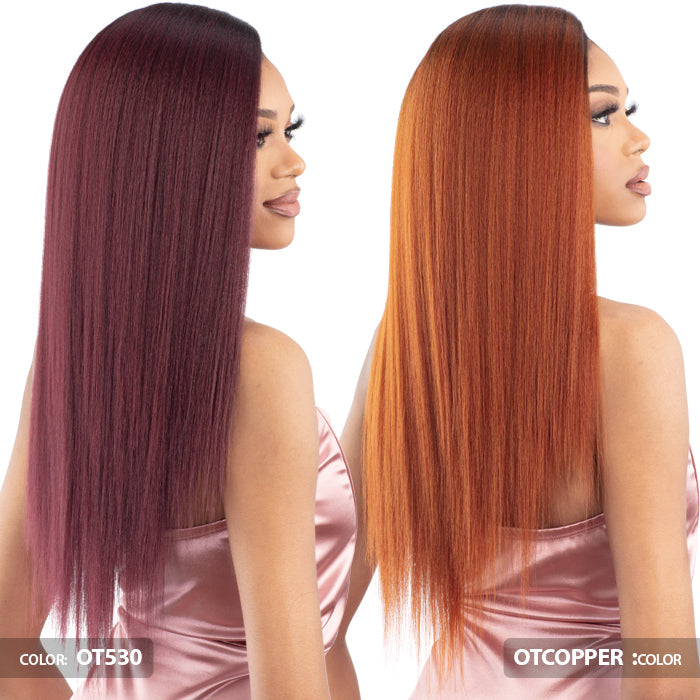 Shake N Go Organique Human Hair Blend Clip-In 9 PCS - YAKI STRAIGHT 18"