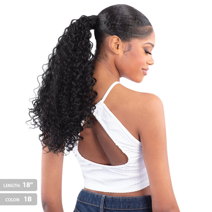 Shake N Go Organique Human Hair Blend Weave - BURMESE CURL 18/24"