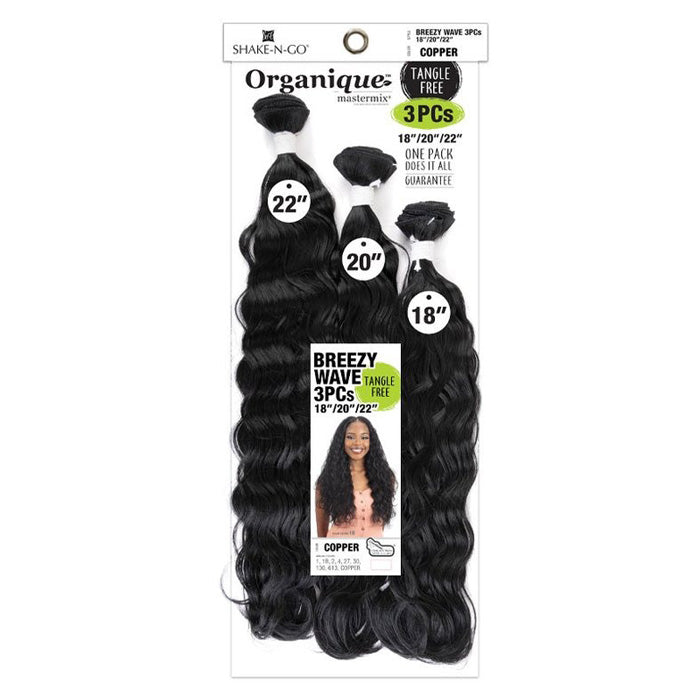 Shake-N-Go Organique MasterMix Weave - BREEZY WAVE 3pcs 14/16/18", 18/20/22"