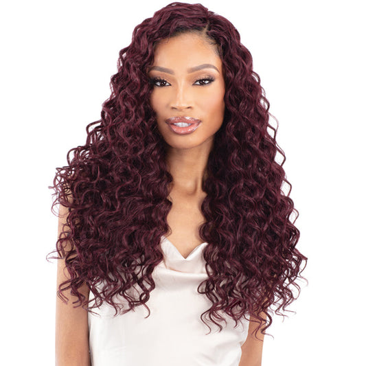 Shake N Go Organique Human Hair Blend Weave - SUNSET CURL 24"
