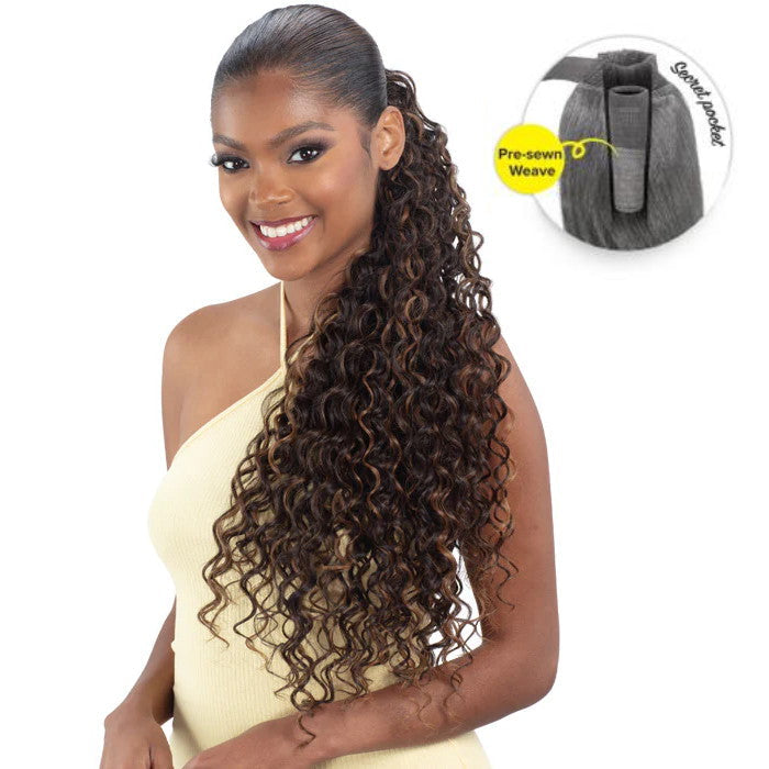 Shake N Go Organique Pony Pro Secret Pocket Ponytail - SPANISH CURL 26"