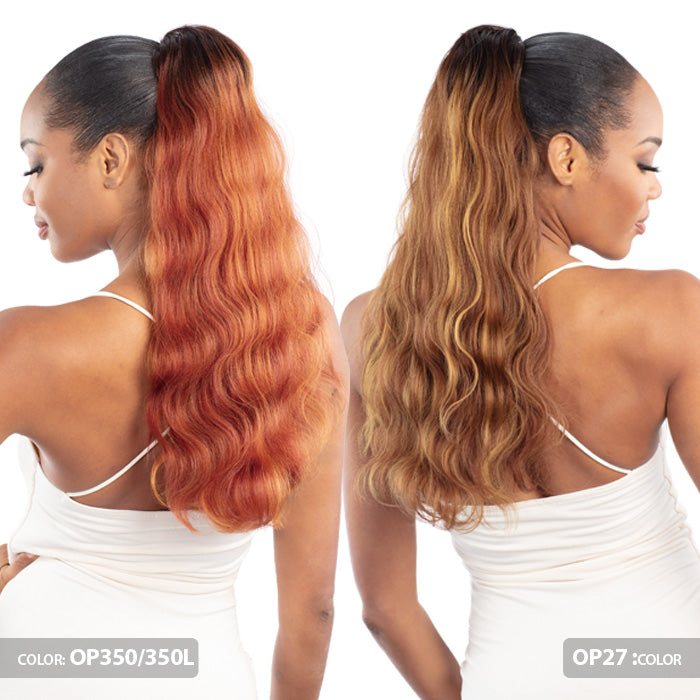 Shake N Go Que Human Hair Blend Drawstring Ponytail - Q-BODY WAVE 20"