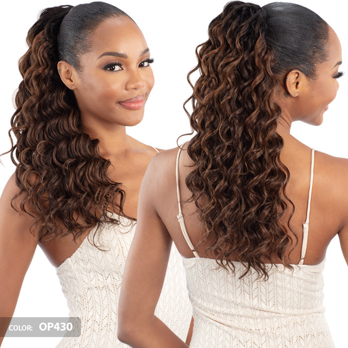Shake N Go Que Drawstring Ponytail - Q-LOOSE DEEP 20"