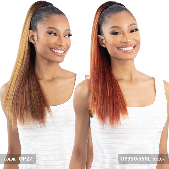 Shake N Go Que Drawstring Ponytail - Q-STRAIGHT 20"