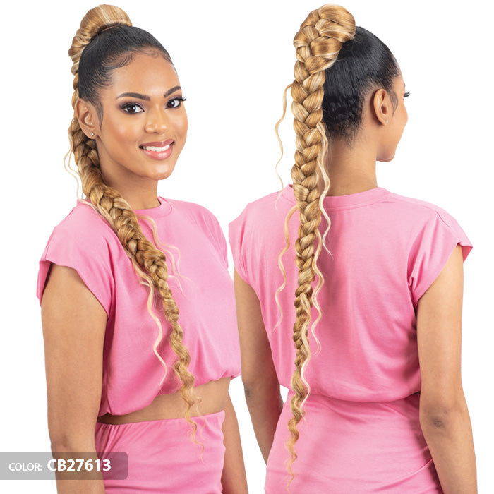 Shake N Go Equal Goddess Box Braided Drawstring Ponytail - BOHO JUMBO BRAID GODDESS PONYTAIL 30"
