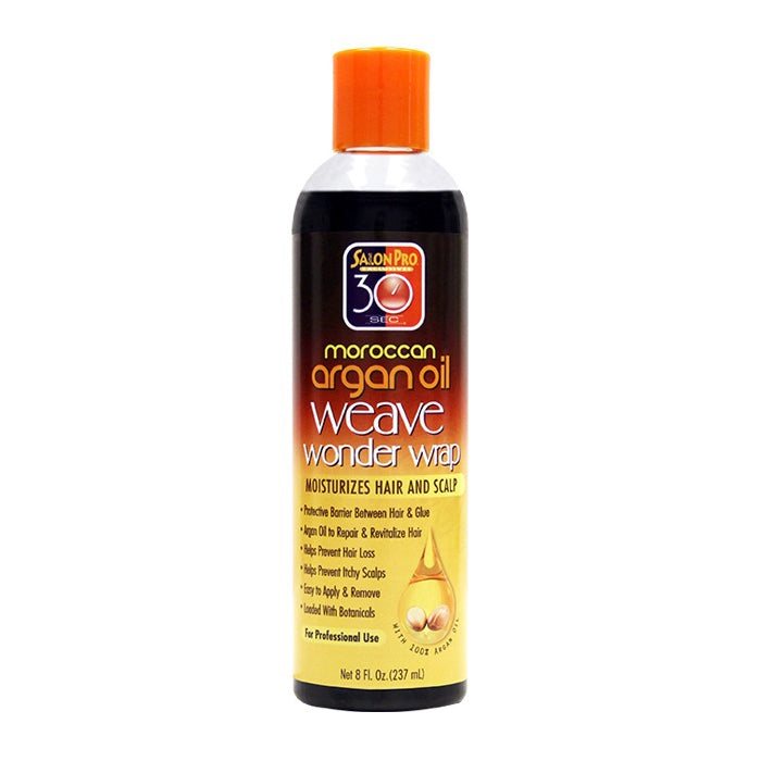 Salon Pro 30 Sec Moroccan Argan Oil Weave Wonder Wrap - DARK 8 oz