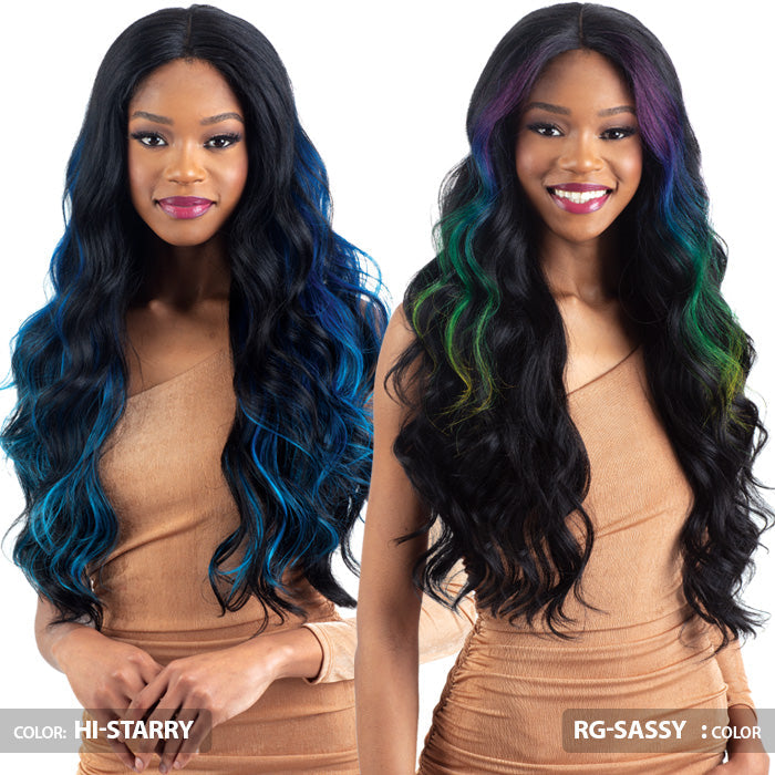 Shake N Go Legacy Human Hair Blend HD Lace Front Wig - FANTASIA