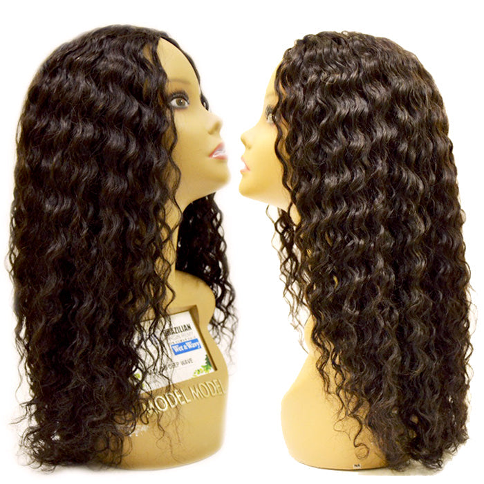 Model Model Nude Blue Virgin Remy 100% Human Hair Weaves - BRAZILIAN DEEP WAVE 12"