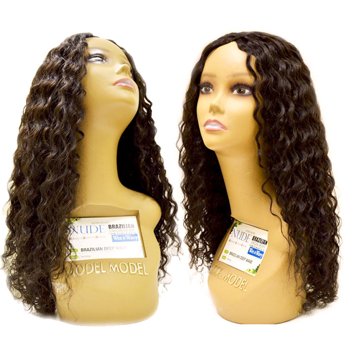 Model Model Nude Blue Virgin Remy 100% Human Hair Weaves - BRAZILIAN DEEP WAVE 12"