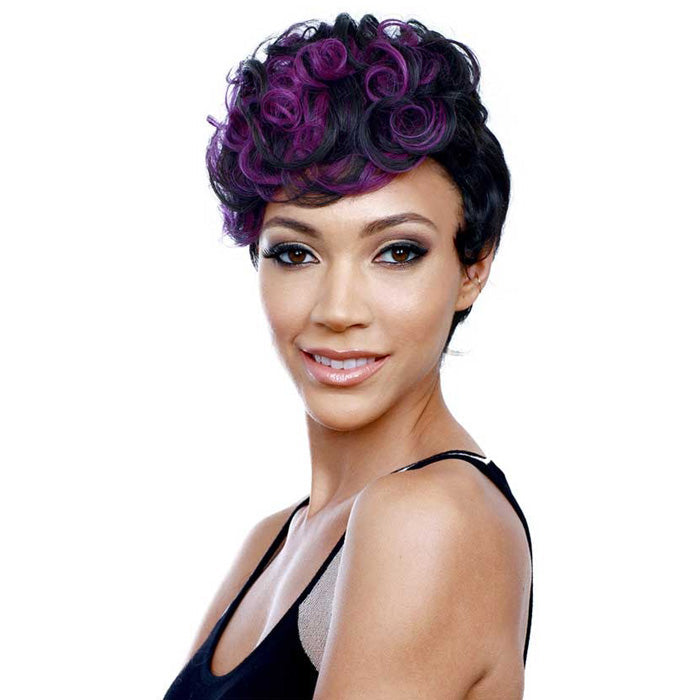 Bobbi Boss Visso 100% Human Hair Weave GLAM SHORT 3PCS (1Pack Complete)