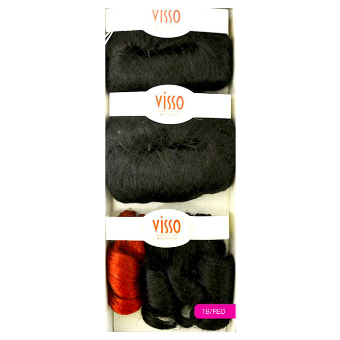 Bobbi Boss Visso 100% Human Hair Weave GLAM SHORT 3PCS (1Pack Complete)