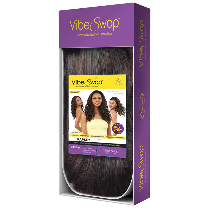 Vanessa Vibe Swap Drawstring Half Wig - KAPSEY