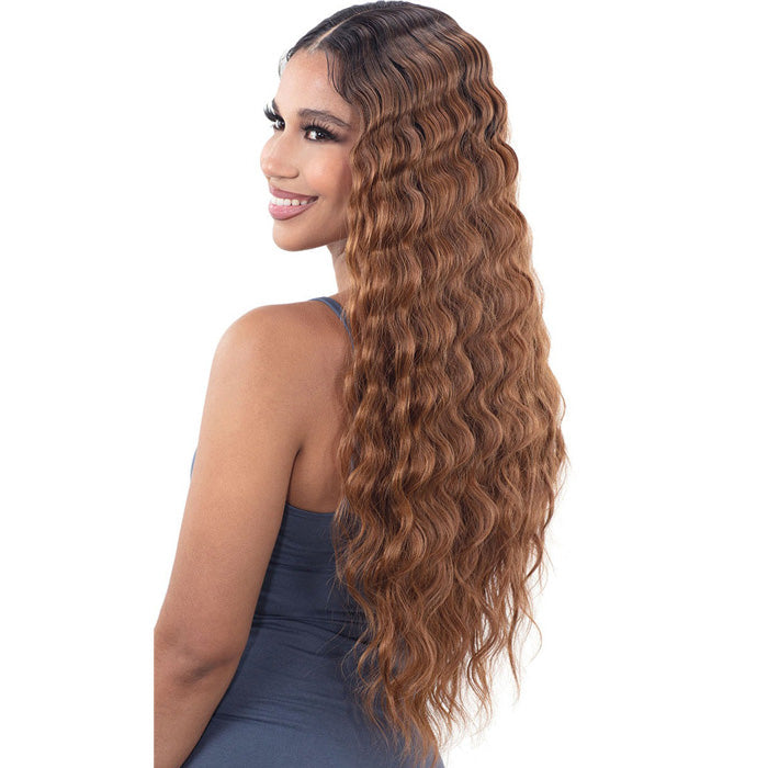 Shake N Go Freetress Equal Synthetic Lace & Lace 5" Part Lace Front Wig - DEEP WAVER 003