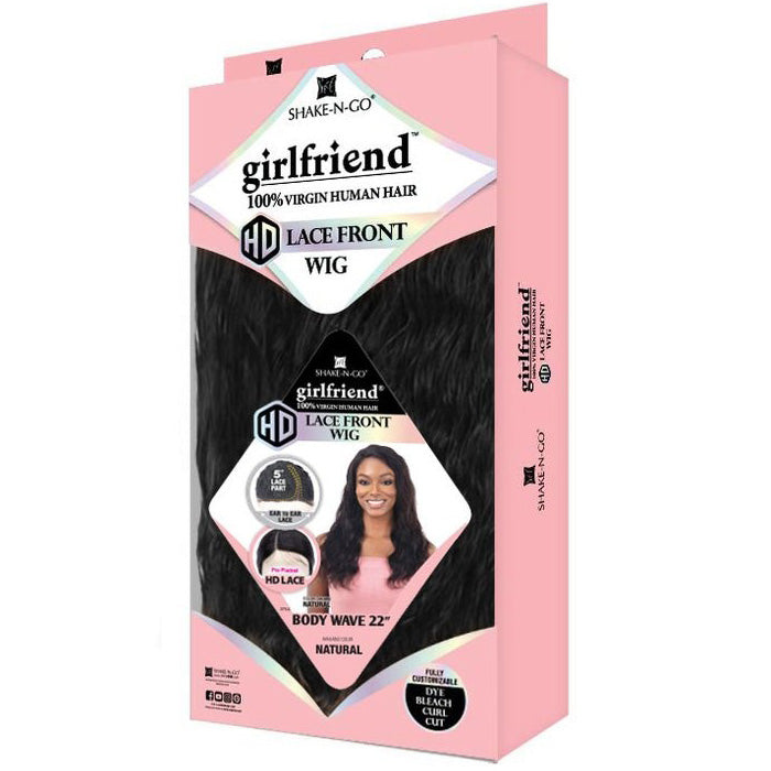 Shake N Go Girlfriend 100% Virgin Human Hair HD Lace Front Wig - BODY WAVE 22