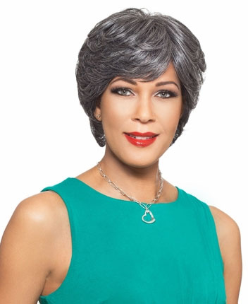 Foxy Silver Wig AGATHA (Hand Stitched)