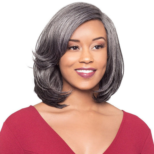 Foxy Silver J-Part Lace Front Wig - MISTY