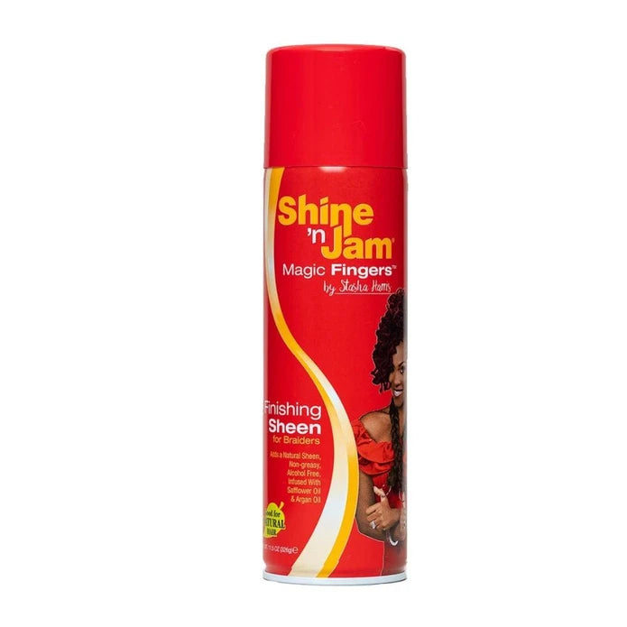 Ampro Shine N' Jam Magic Fingers Finshing Sheen for Braiders 11.5 oz