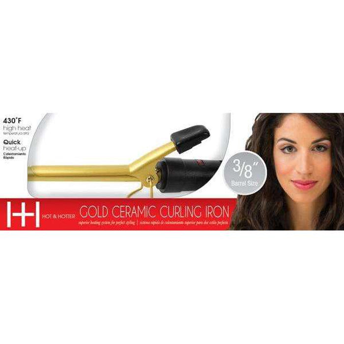 Annie Hot & Hotter Ceramic Electrical Curl Iron - Gold