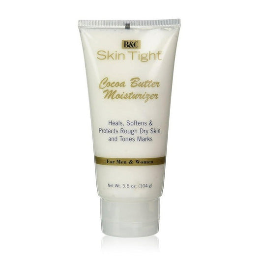B&C Skin Tight Cocoa Butter Moisturizer Tube 3.5 Oz