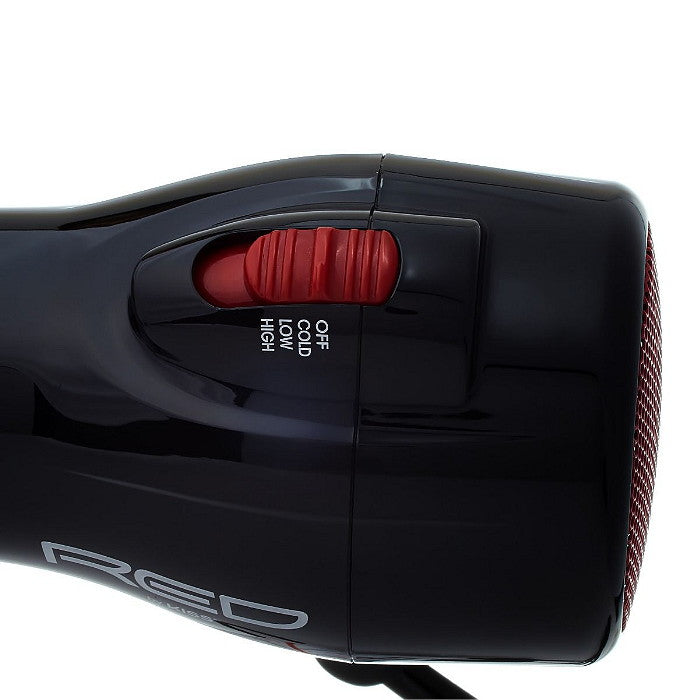 Red Handle-Less 2200 Ceramic Tourmaline Hair Dryer Combo