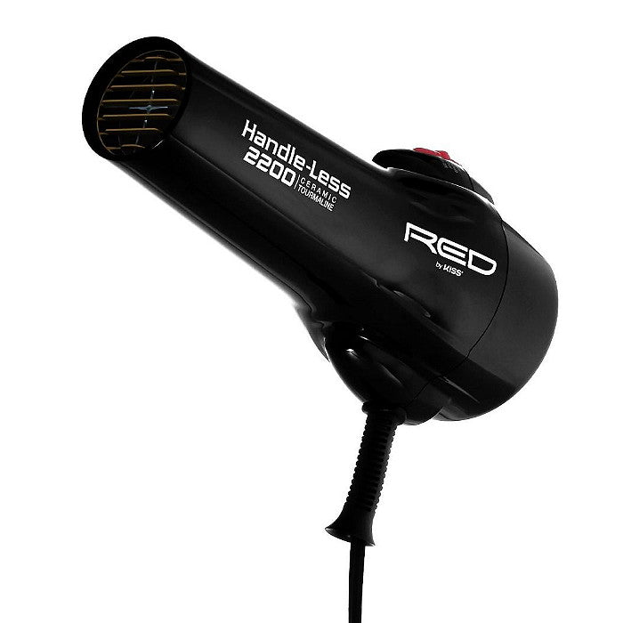 Red Handle-Less 2200 Ceramic Tourmaline Hair Dryer Combo