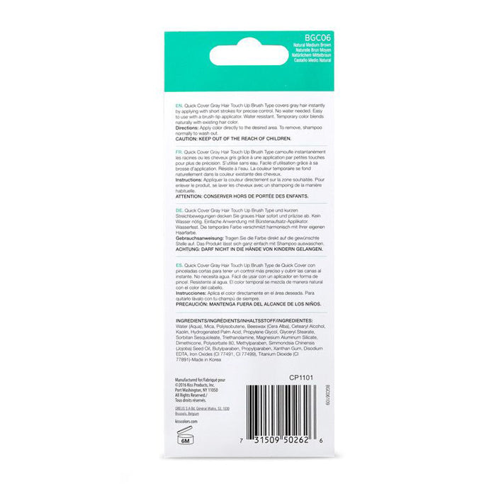 KISS Colors Quick Cover Gray Hair X-Large Touch-Up Brush