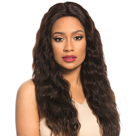 Sensationnel Bare & Natural 100% Brazilian Remy Swiss 4x4 Lace Front Wig LOOSE WAVE
