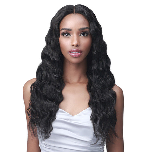 Bobbi Boss 100% Unprocessed Remy HD Lace Bundle Hair Wig - LOOSE DEEP 24"