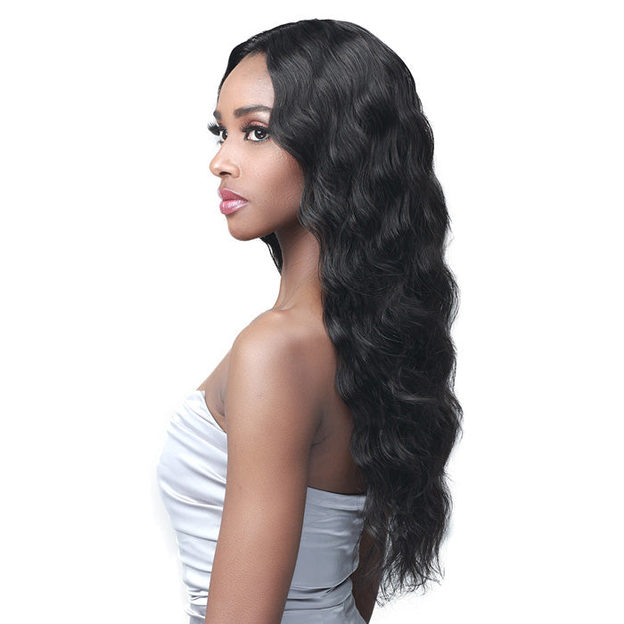 Bobbi Boss 100% Unprocessed Remy HD Lace Bundle Hair Wig - LOOSE DEEP 24"