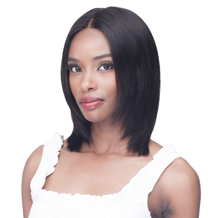 Bobbi Boss 100% Unprocessed Remy HD Lace Bundle Hair Wig -STRAIGHT 12"
