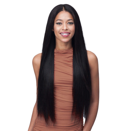 Bobbi Boss 100% Unprocessed Remy HD Lace Part Bundle Hair Wig - STRAIGHT 28"