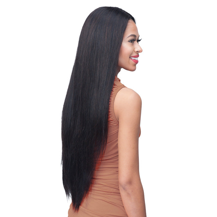 Bobbi Boss 100% Unprocessed Remy HD Lace Part Bundle Hair Wig - STRAIGHT 28"