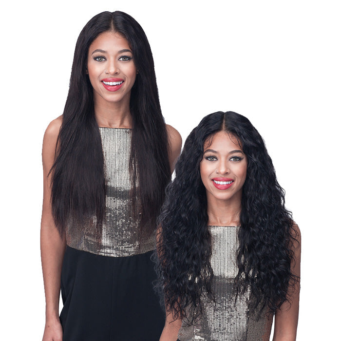Bobbi Boss 100% Unprocessed Remy HD Lace Bundle Hair Wig -WET & WAVY 24"