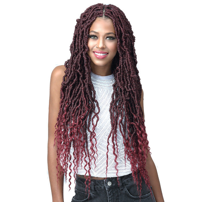 Bobbi Boss Pre-Looped Crochet Braid - NU LOCS FRENCH TIPS 18/24/36" 2X