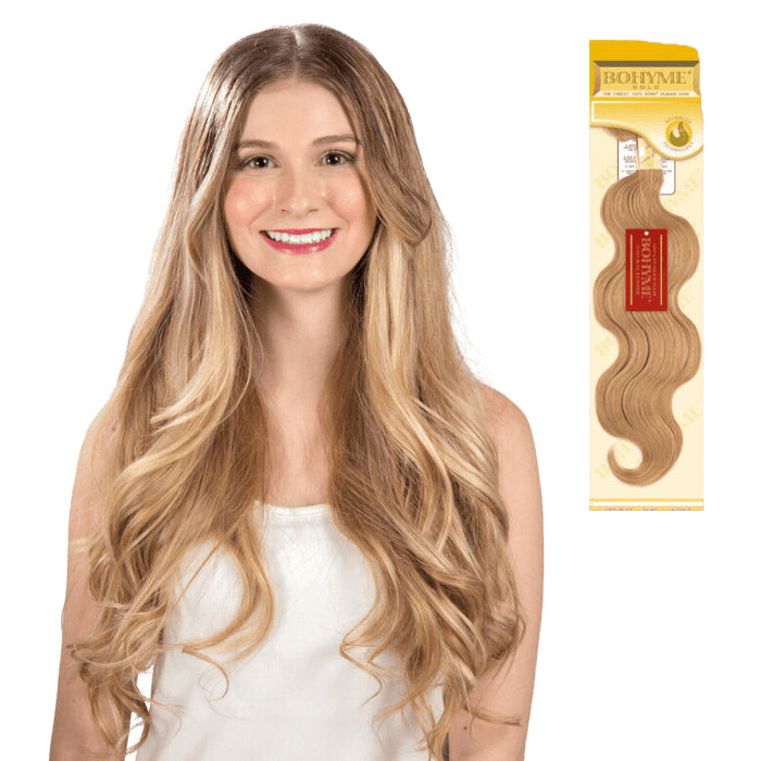 Bohyme Gold 100% Remy Human Hair Weave - VIRGIN/EUROPEAN BODY 14"/18"/22" (Machine-Tied)