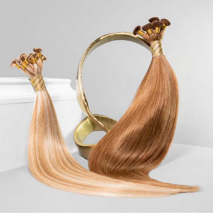 Bohyme Gold 100% Remy Human Hair Weave - SILKY STRAIGHT 14/18/22" (Hand-Tied)