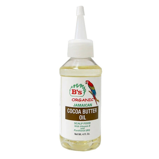 B's Organic Jamaican Cocoa Butter Oil 4 oz