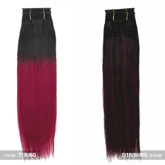 Onyx 100% Human Hair Weave - NATURAL ESSENCE YAKI 10-18"(Machine-Tied)