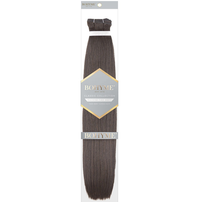 Bohyme Classic 100% Remi Human Hair Weave - TEXTURED SMOOTH 14/18/20" (Machine-Tied)