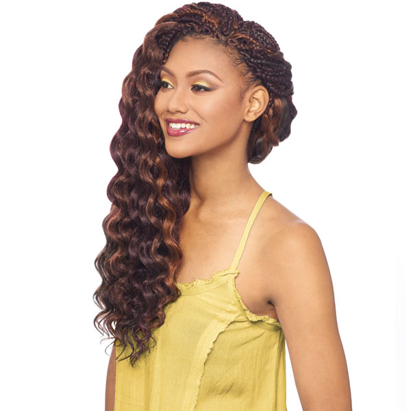 Vanessa 2X African Arts Kalontress Pre-Looped Crochet Braid - BRAIDED BODY 20"