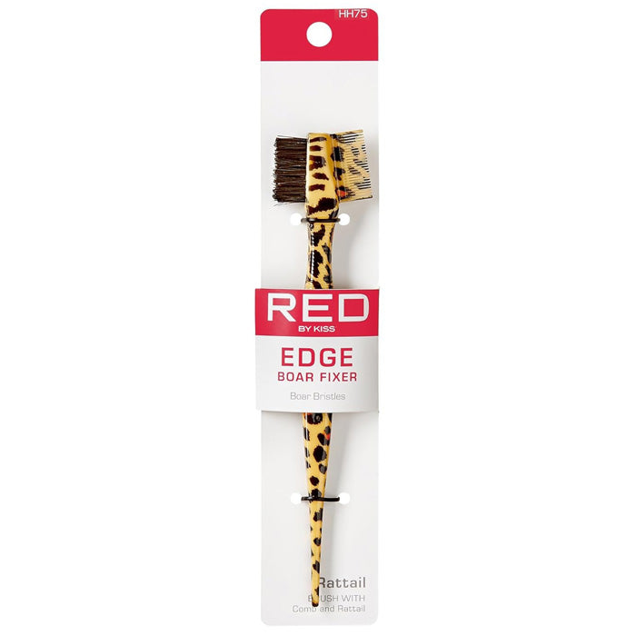 Red By Kiss Professional Edge Brush Boar Fixer with Rattail