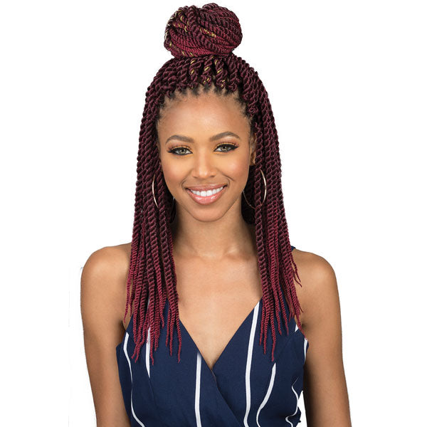 Bobbi Boss African Roots Bomba Pre-Looped Crochet Braids - SENEGAL TWIST 18/24"