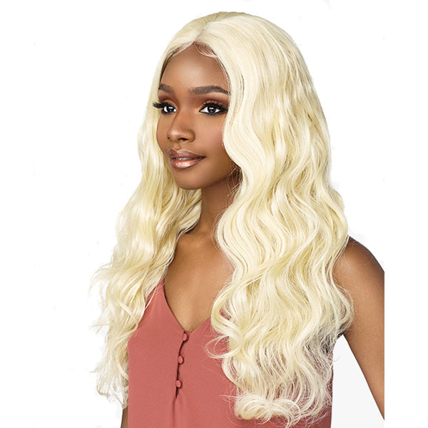 Sensationnel Boutique Bundles Human Hair Blend Weave BODY WAVE + 4X4 LACE CLOSURE (18/20/22 Inch)