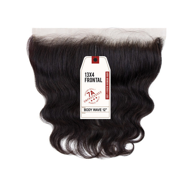 Sensationnel 7A Unprocessed 100% Virgin Human Hair 13X4 Lace Frontal Closure - BODY WAVE 10" - 18"