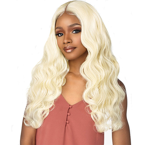 Sensationnel Boutique Bundles Human Hair Blend Weave BODY WAVE + 4X4 LACE CLOSURE (18/20/22 Inch)