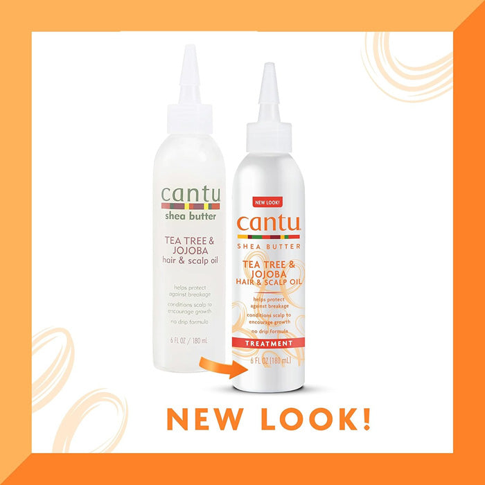 Cantu Shea Butter Tea Tree & Jojoba - HAIR & SCALP OIL TREATMENT 6 oz