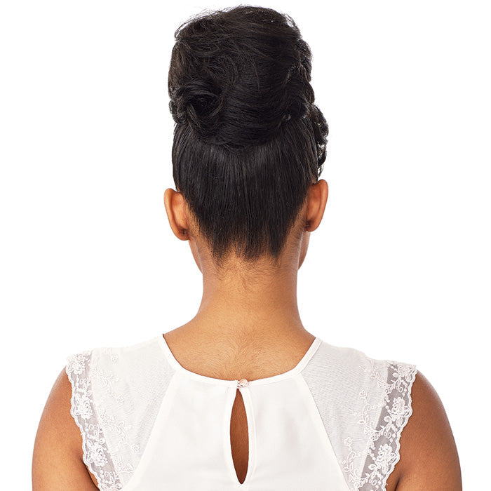 Sensationnel 100% Premium Fiber Instant Bun with Bangs CARLA